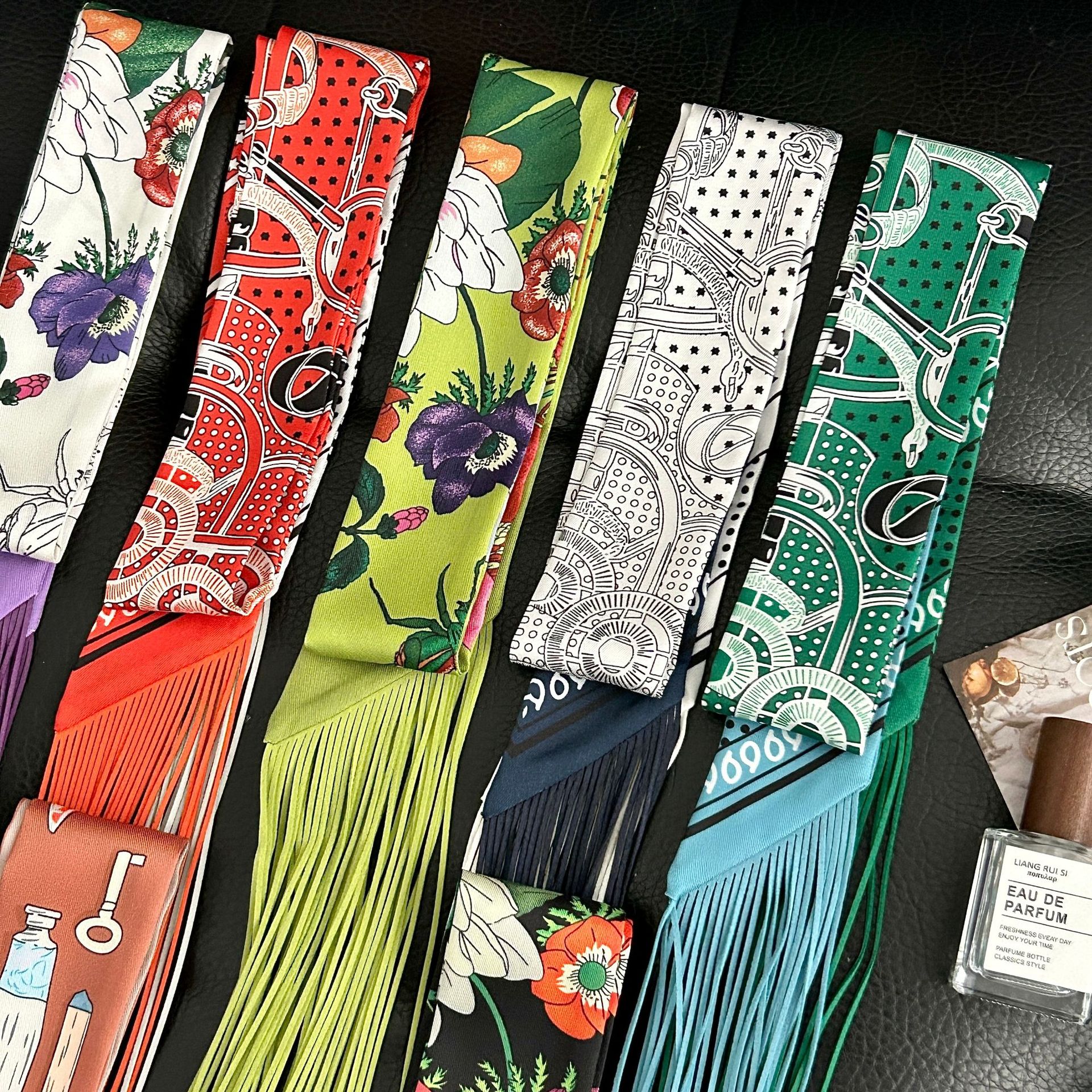 Luxury Tassel Skinny Scarf for - Head Wrap Turban 리뷰 및 가격