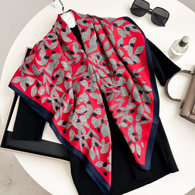 90cm Square Scarf High Quality - Scarf Silk Square 리뷰 및 가격