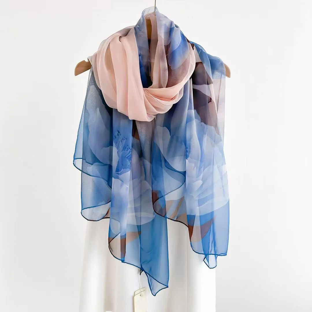 Silk Scarf Fashion Design Neck - Pashmina Wrap Large 리뷰 및 가격
