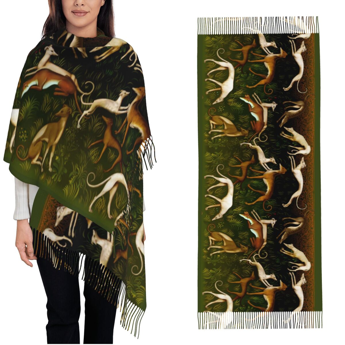 Greyhounds Shawl Wrap Women Wi - Pashmina Wrap Large 리뷰 및 가격