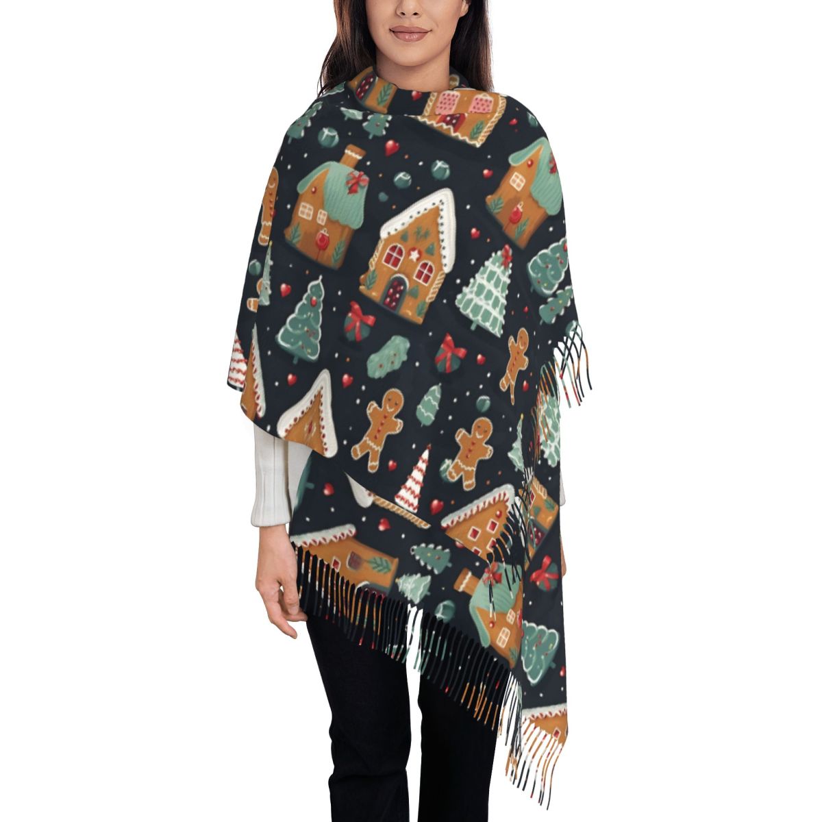 Christmas Delight- Whimsical G - Pashmina Wrap Large 리뷰 및 가격