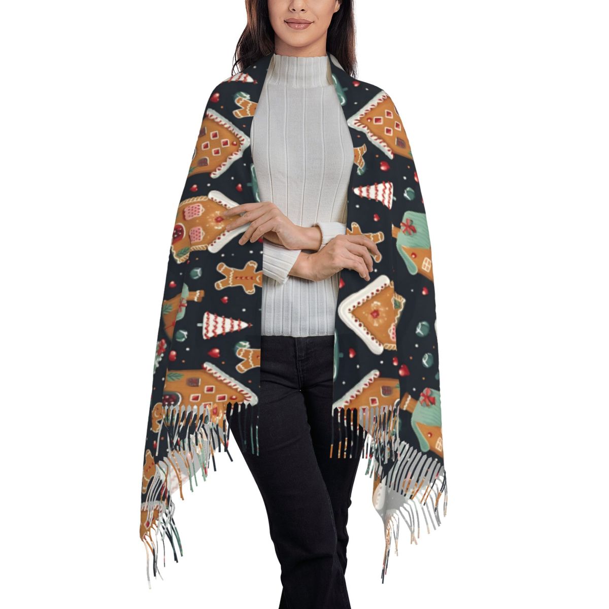 Christmas Delight- Whimsical G - Pashmina Wrap Large 리뷰 및 가격