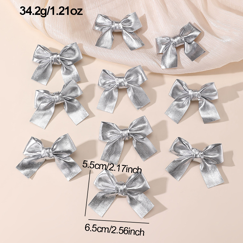 Gold and Silver Bow Hair Clips - Tie Clip Silver 리뷰 및 가격