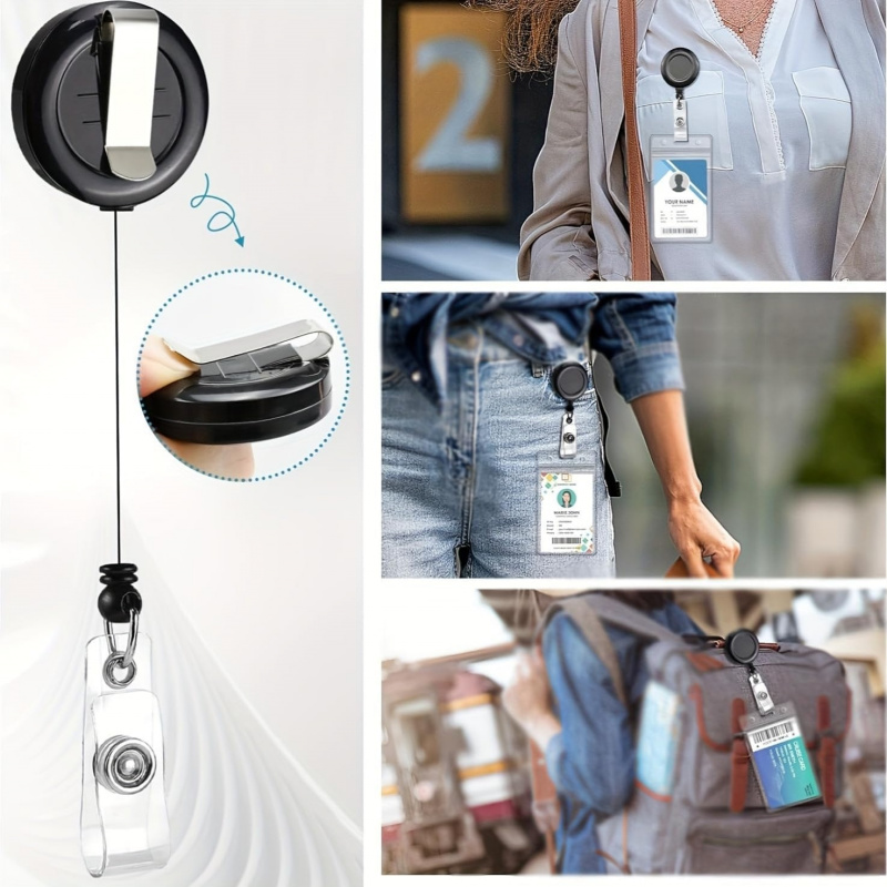 4PCS Lanyard Black Retractable - Lanyard Badge Holder 리뷰 및 가격
