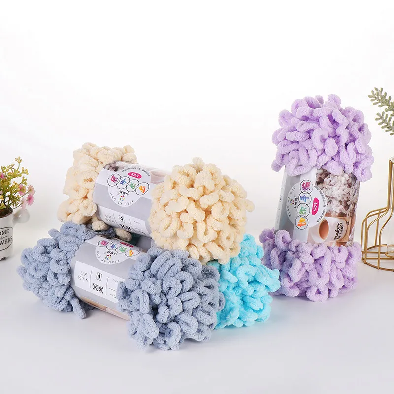 5pcs100g/Roll Puffy Finger Loo - Woven Scarf Blanket 리뷰 및 가격