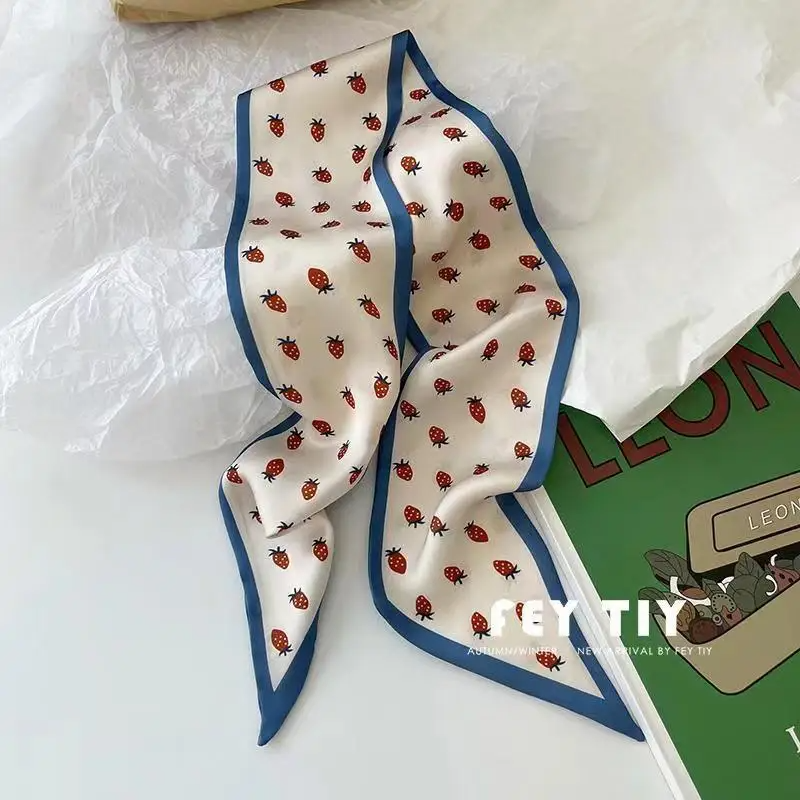 Set Series Silk Satin Scarf Wo - Ascot Neck Scarf 리뷰 및 가격