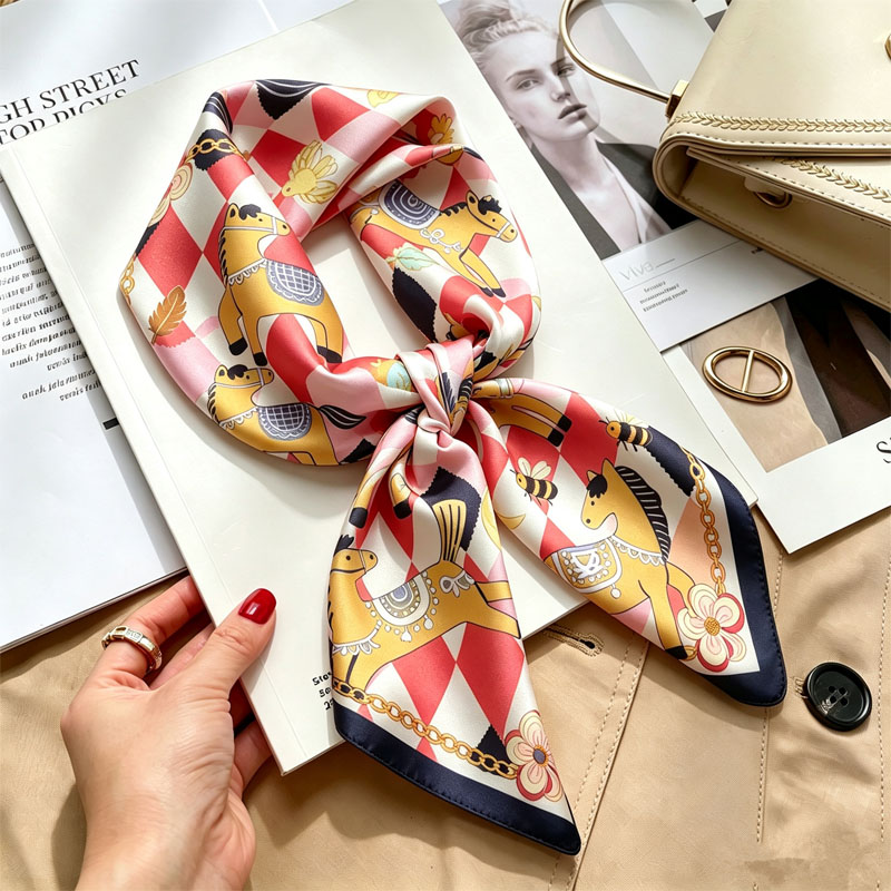 Ladies Handkerchiefs Hair Silk - Scarf Silk Square 리뷰 및 가격