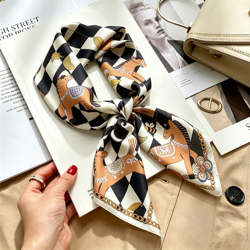 Ladies Handkerchiefs Hair Silk - Scarf Silk Square 리뷰 및 가격