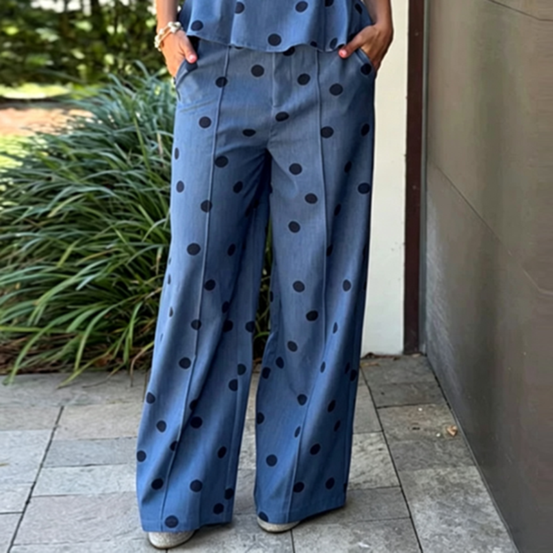 Vintage Dot Print Chambray Two - Pocket Square Set 리뷰 및 가격