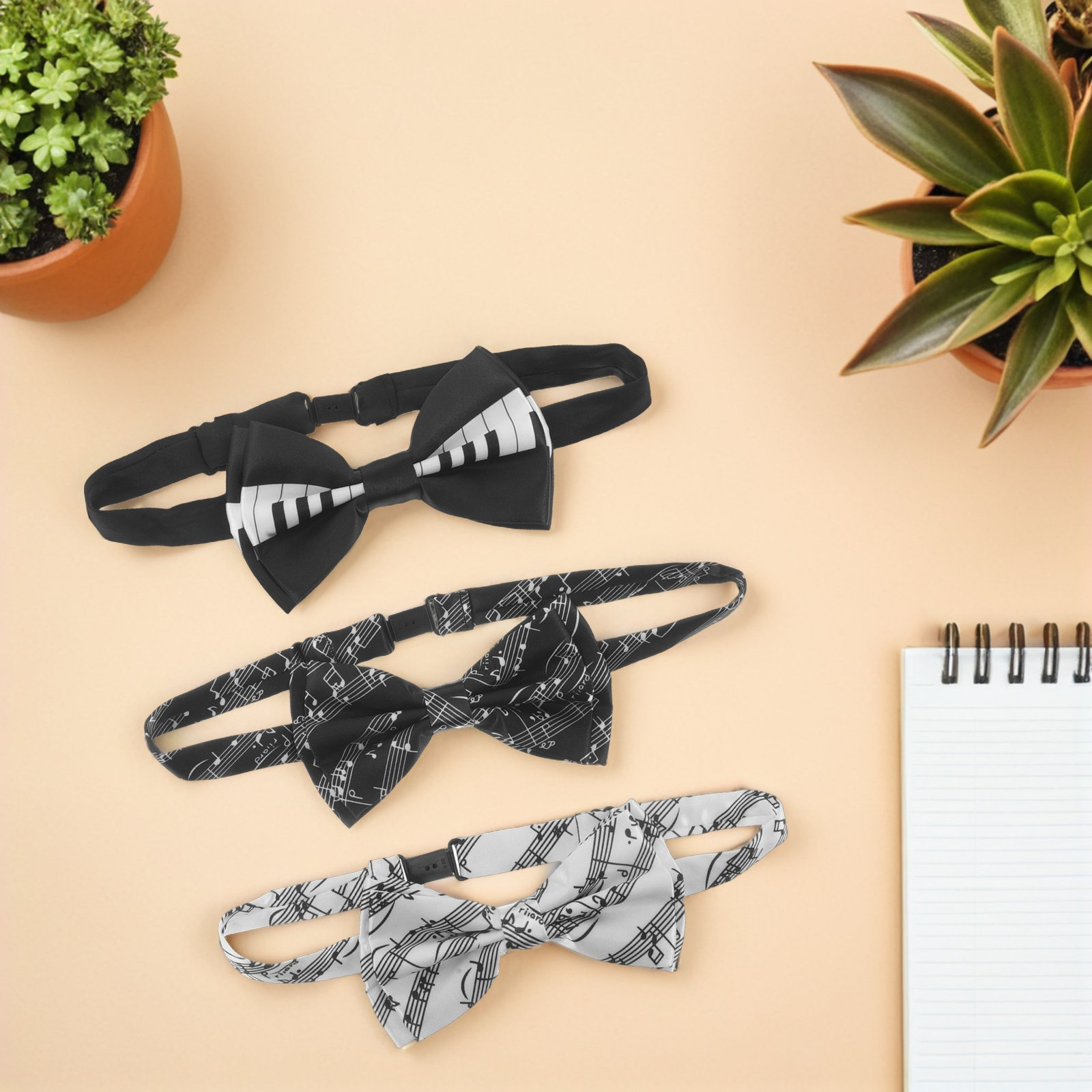 3pcs Piano Theme Bow Tie Pre-T - Bow Tie Pre Tied 리뷰 및 가격