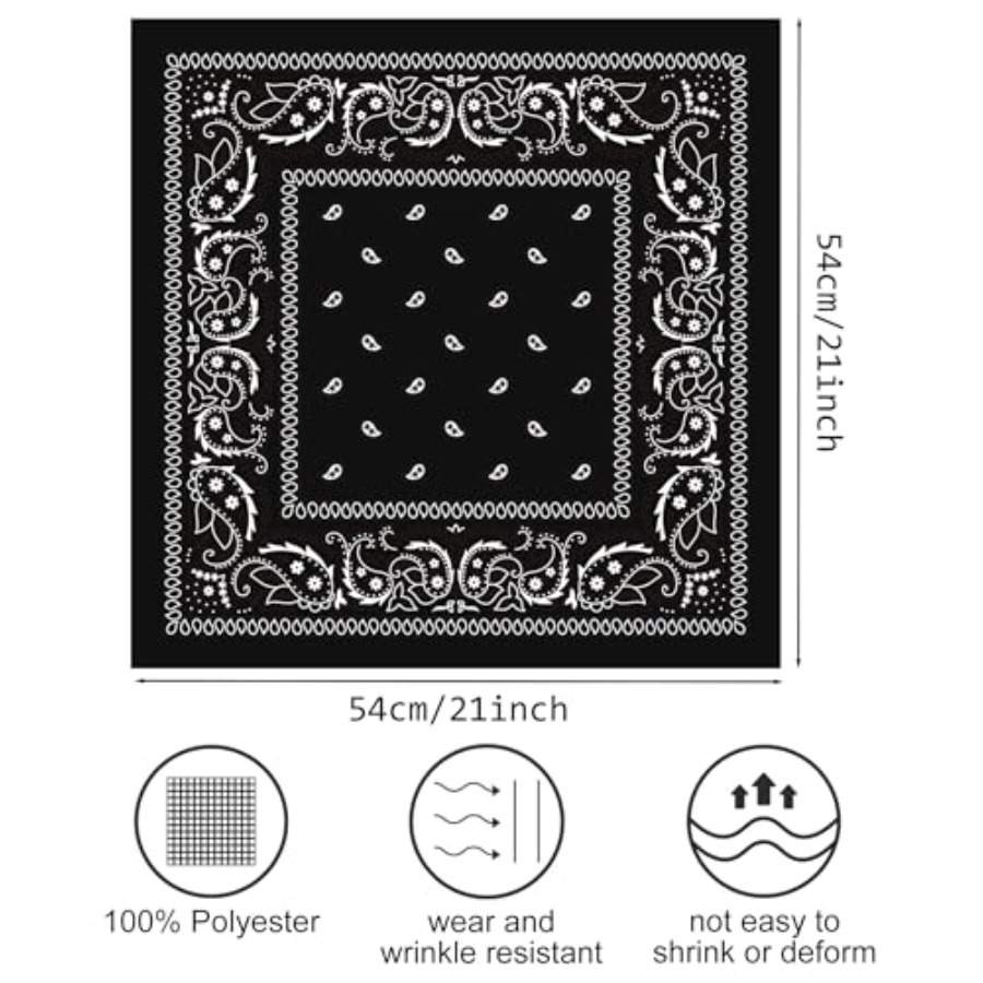 3/6/ Pack Bandanas for Women M - Handkerchief Cotton Men 리뷰 및 가격