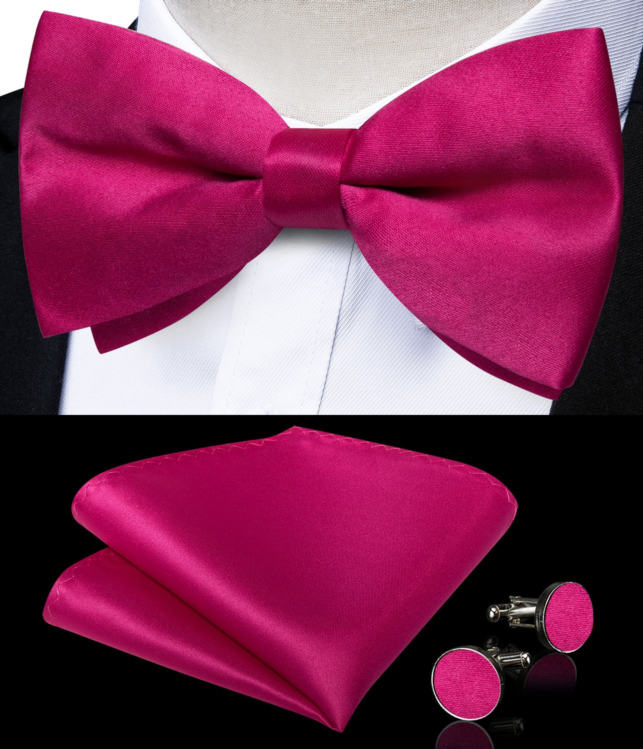 Men's Solid Pre-tied Bowtie Ro - Bow Tie Pre Tied 리뷰 및 가격