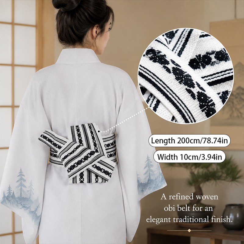 200cm Japanese Kimono Obi Belt - Bow Tie Pre Tied 리뷰 및 가격