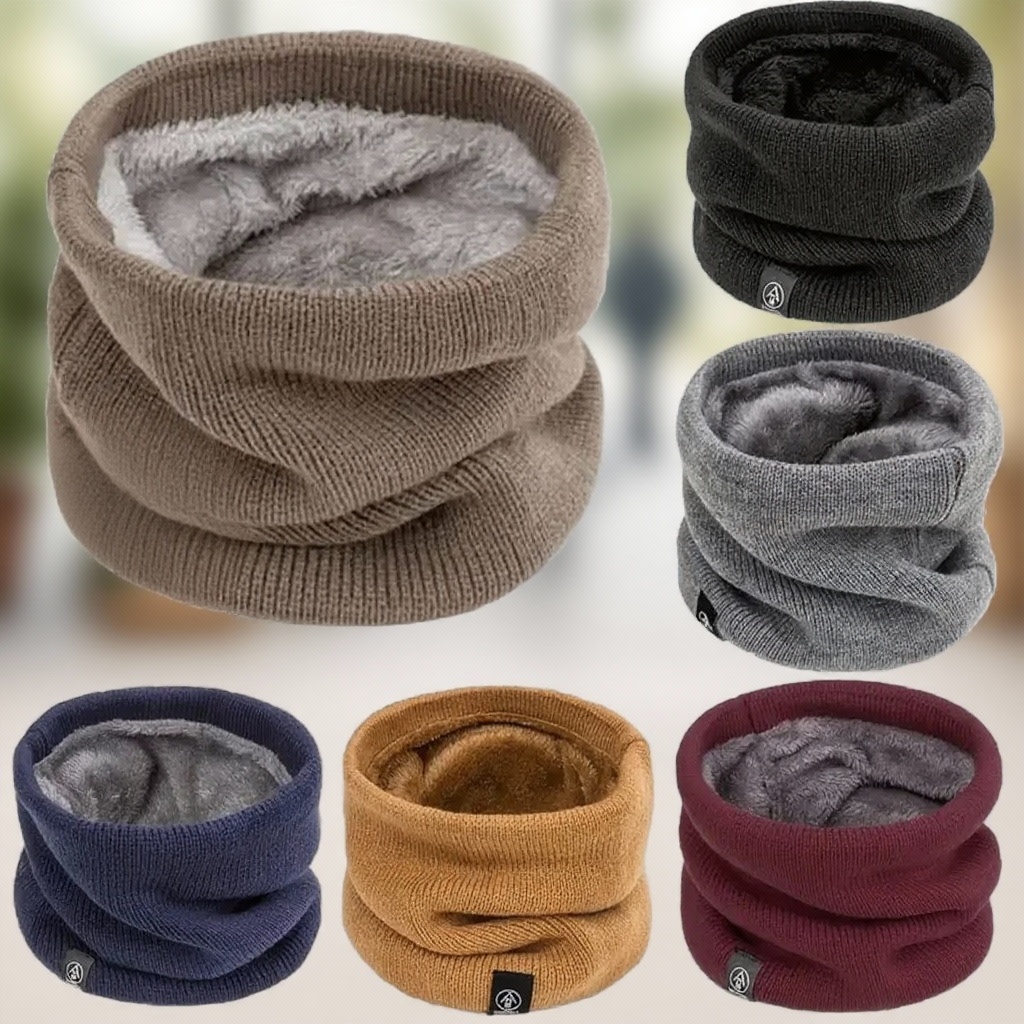 Warm Knitted Scarf Thickened P - Neck Warmer Tube 리뷰 및 가격
