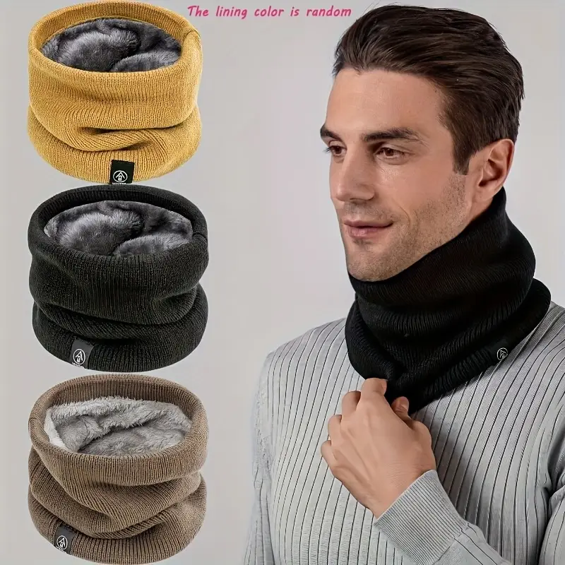 Warm Knitted Scarf Thickened P - Neck Warmer Tube 리뷰 및 가격