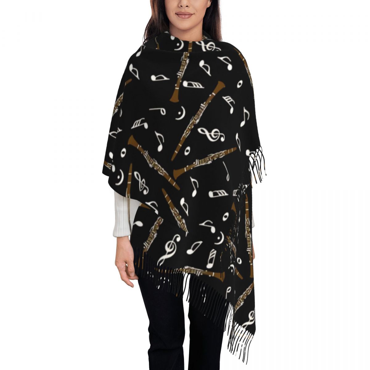 Womens Scarf with Tassel Clari - Pashmina Wrap Large 리뷰 및 가격