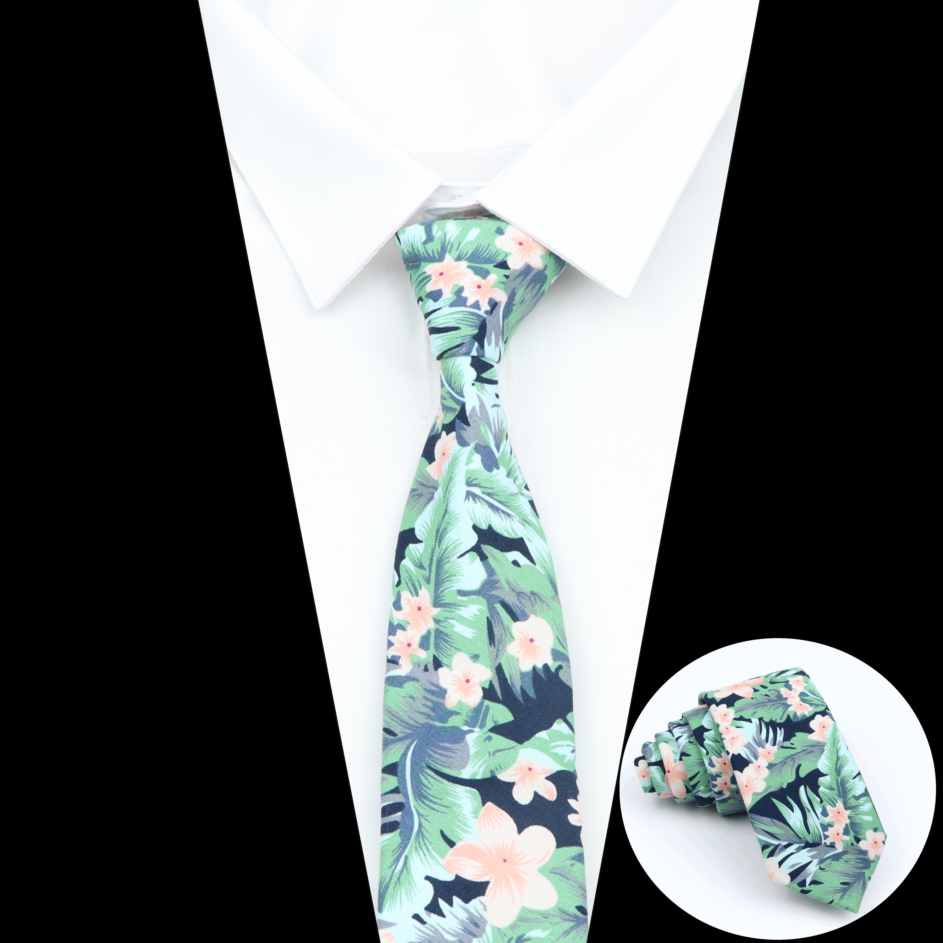 Men's Floral Neck Tie For Man  - Skinny Tie Men 리뷰 및 가격