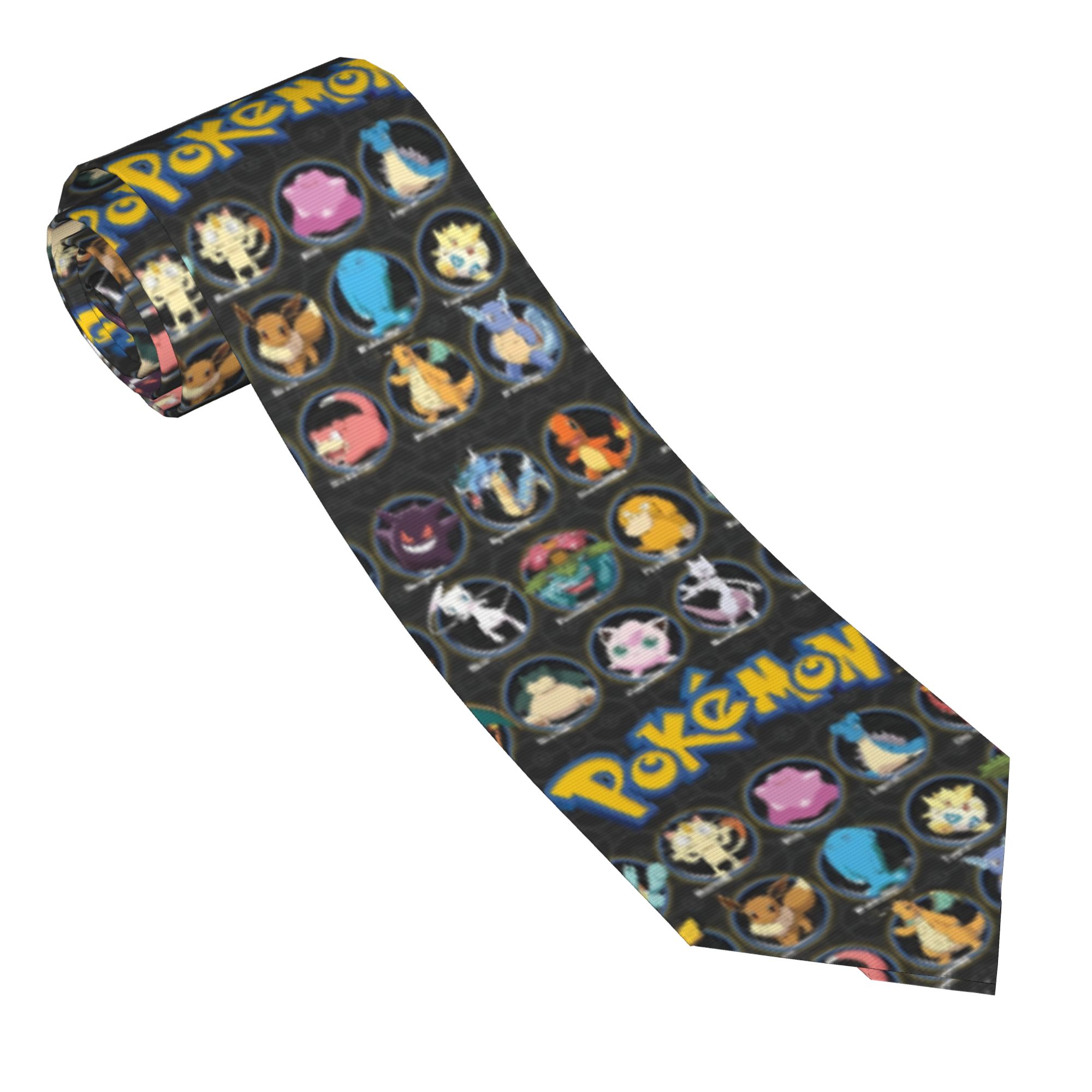 Cartoon Pokemon Characters Nec - Skinny Tie Men 리뷰 및 가격