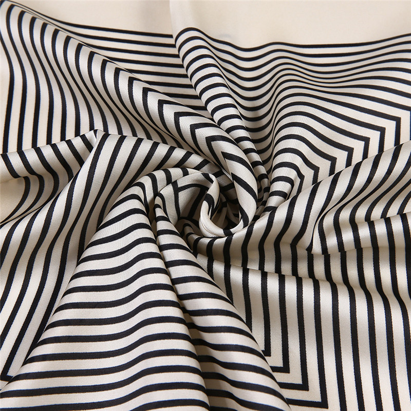 Fringe Frame Square Scarves Ba - Silk Tie Striped 리뷰 및 가격