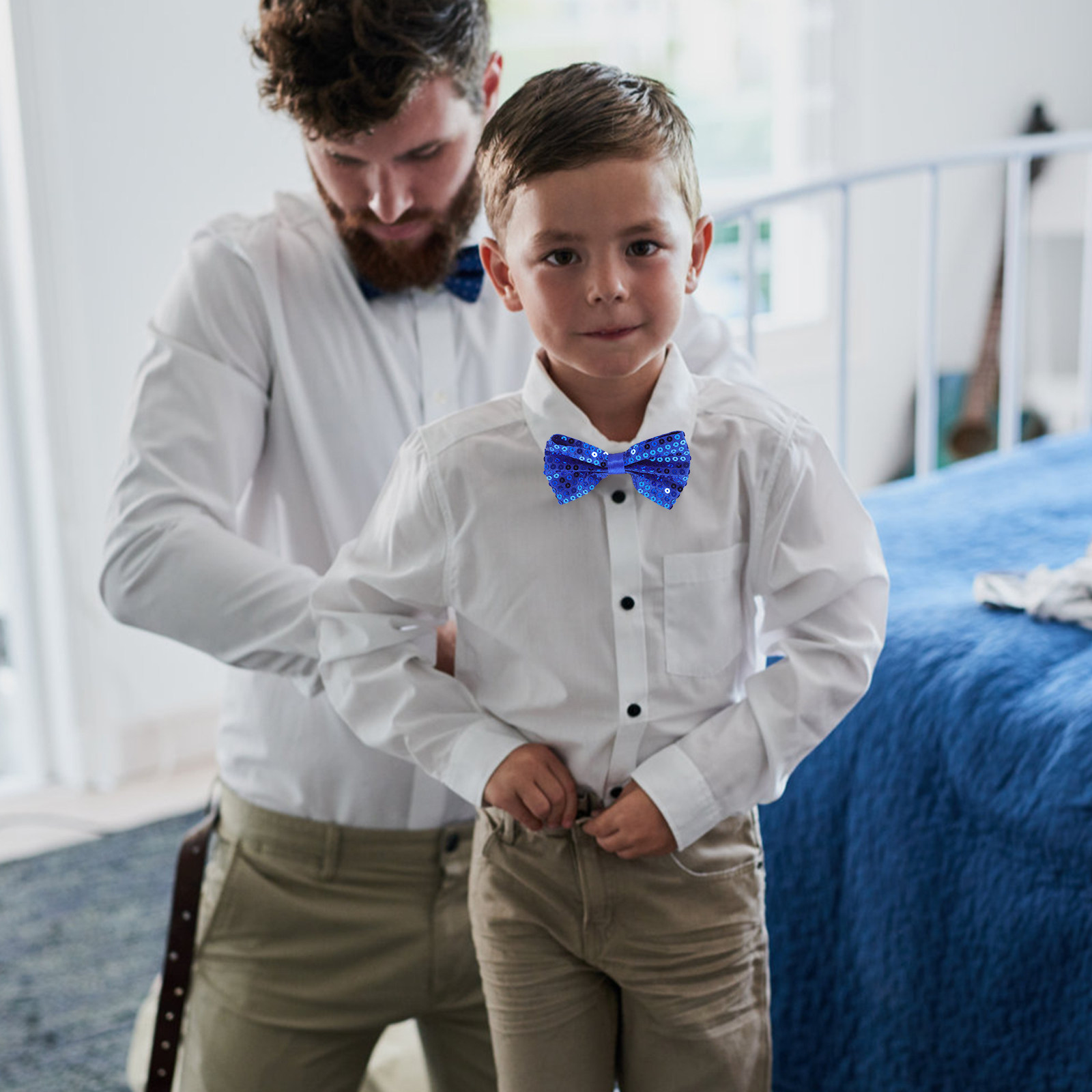5Pcs Children's Glitter Sequin - Bow Tie Pre Tied 리뷰 및 가격
