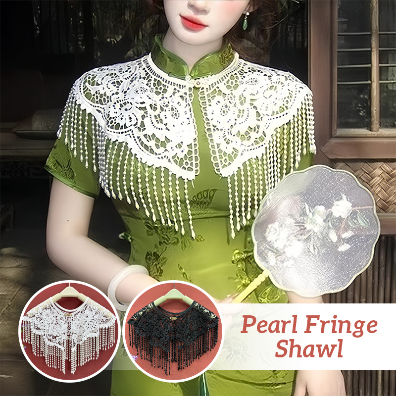 Vintage Pearl Tassel Shawl Anc - Stole Wedding Shawl 리뷰 및 가격