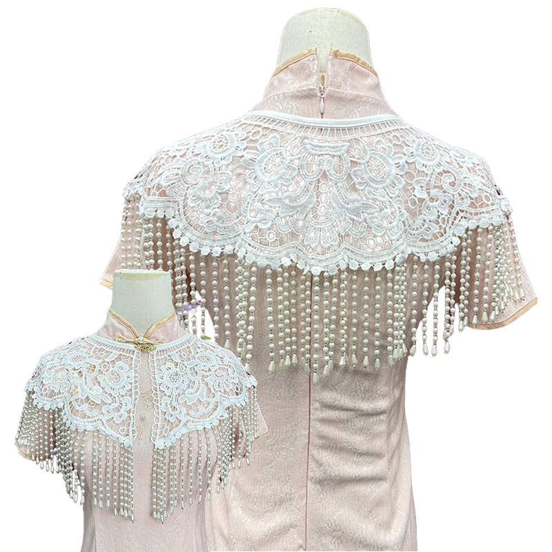 Vintage Pearl Tassel Shawl Anc - Stole Wedding Shawl 리뷰 및 가격