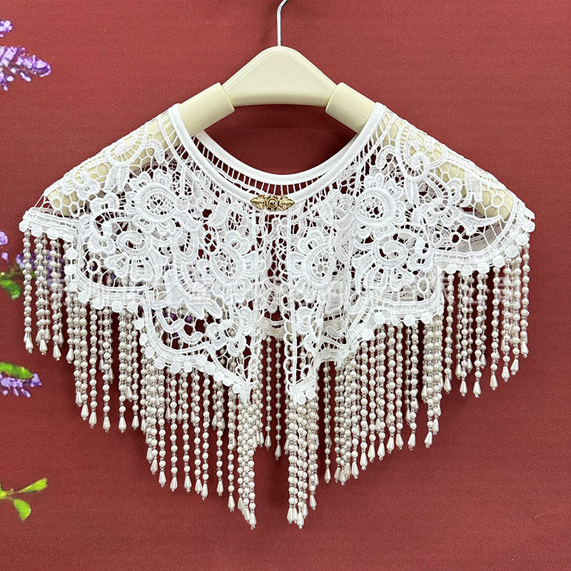 Vintage Pearl Tassel Shawl Anc - Stole Wedding Shawl 리뷰 및 가격