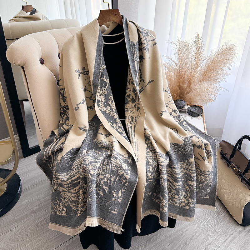 Women Winter Cashmere Scarf Wh - Woven Scarf Blanket 리뷰 및 가격
