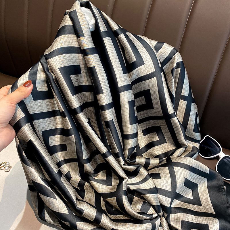 Fashion Print Large Shawl Wrap - Scarf Silk Square 리뷰 및 가격