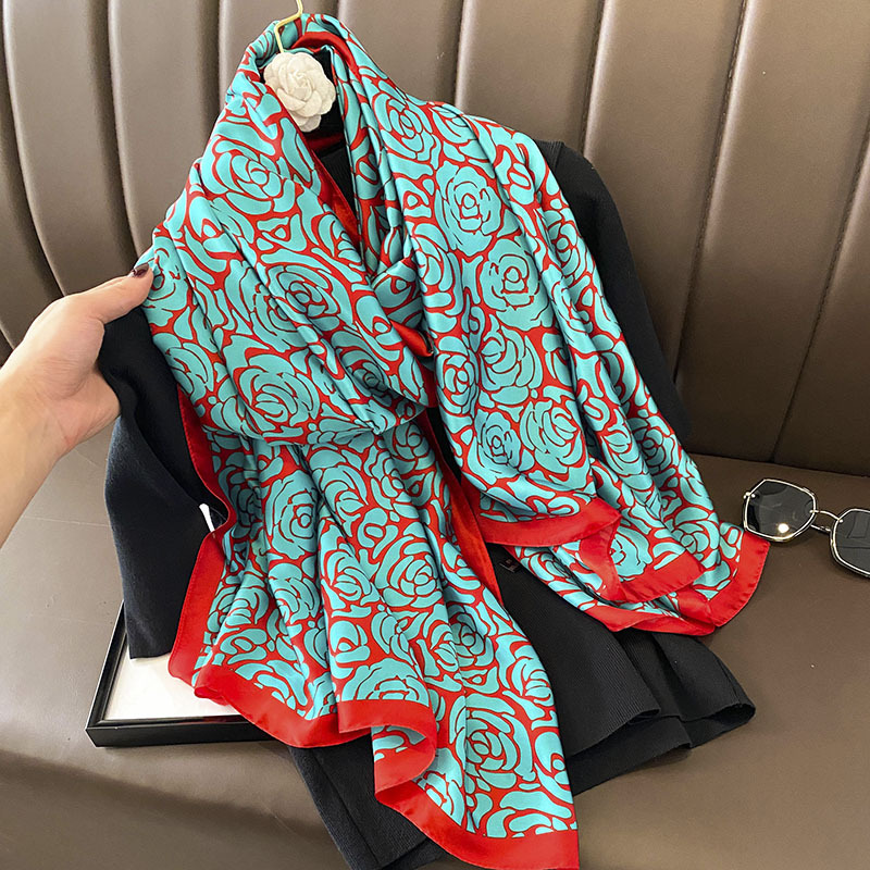 Fashion Print Large Shawl Wrap - Scarf Silk Square 리뷰 및 가격