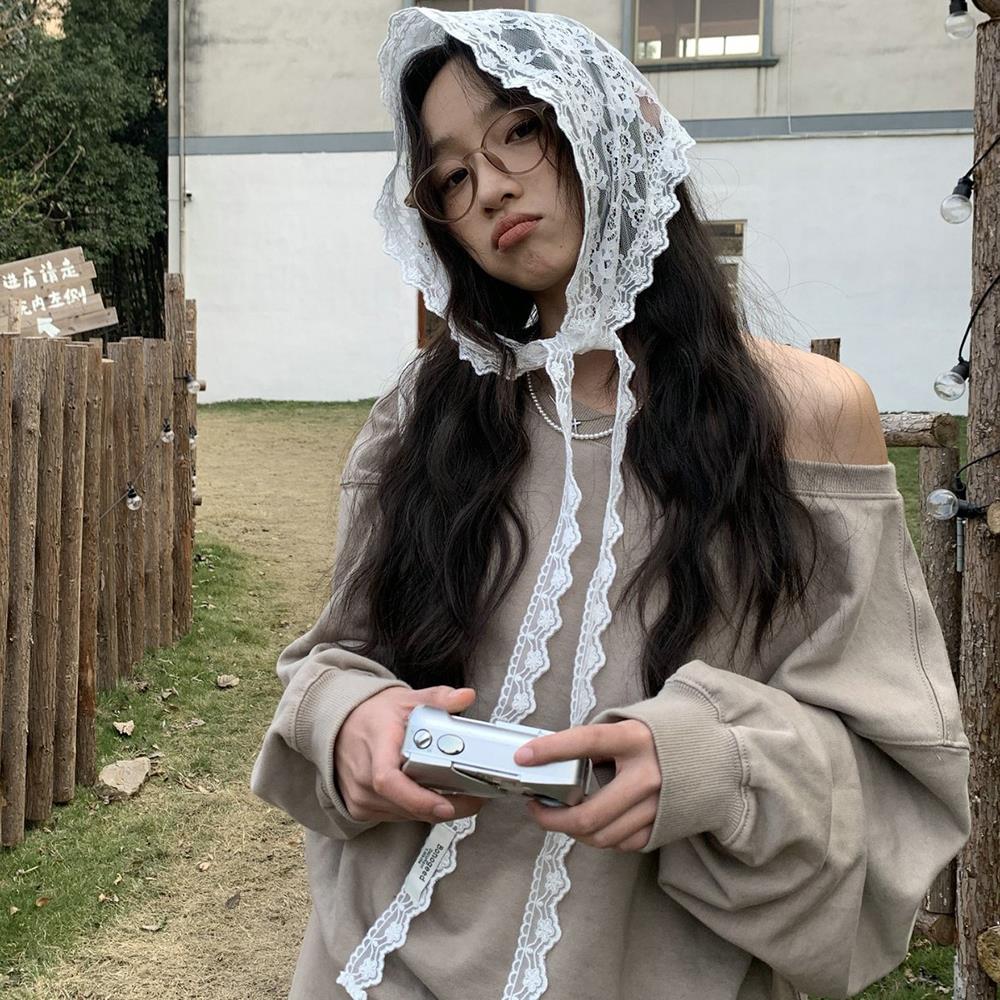 Vintage Lace Scarf Triangle Ne - Ascot Neck Scarf 리뷰 및 가격