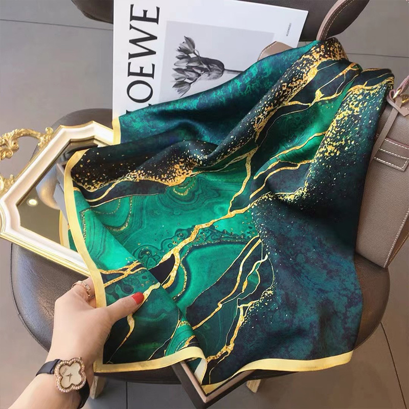 70x70cm Women Scarf Silk Feeli - Scarf Silk Square 리뷰 및 가격