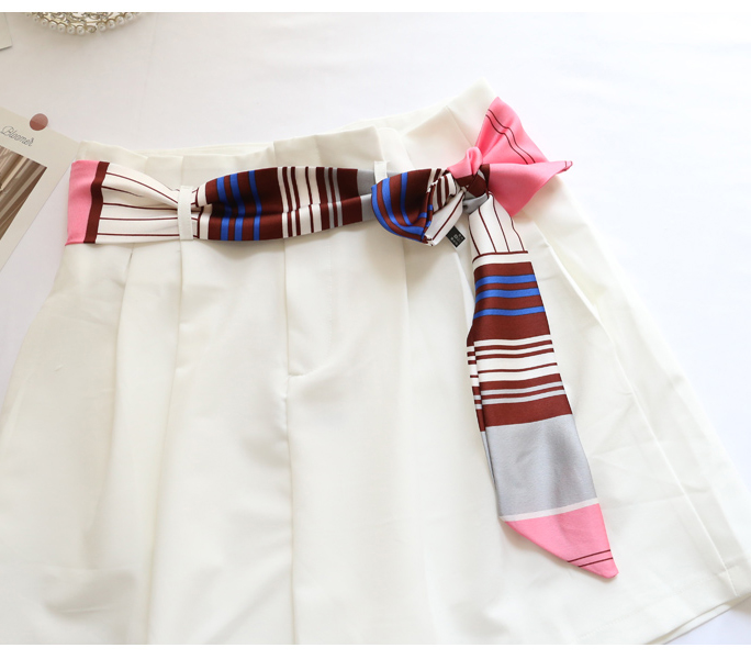 TOP Small Long Silk Neckerchie - Silk Tie Striped 리뷰 및 가격