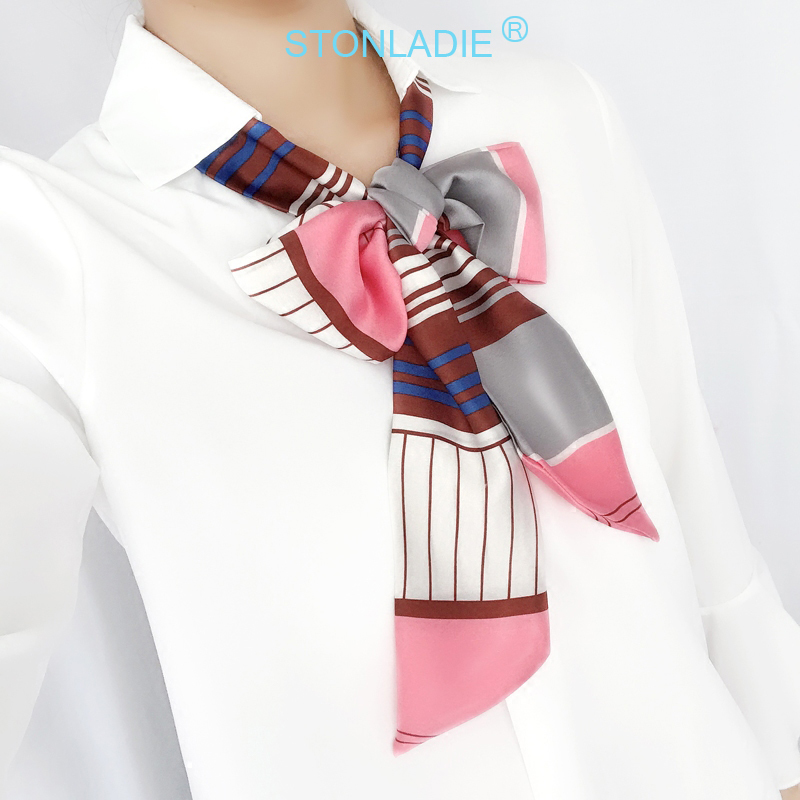 TOP Small Long Silk Neckerchie - Silk Tie Striped 리뷰 및 가격