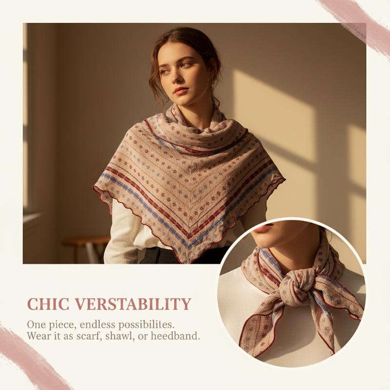 Cotton Linen Triangle Scarf Ca - Bandana Cotton 리뷰 및 가격