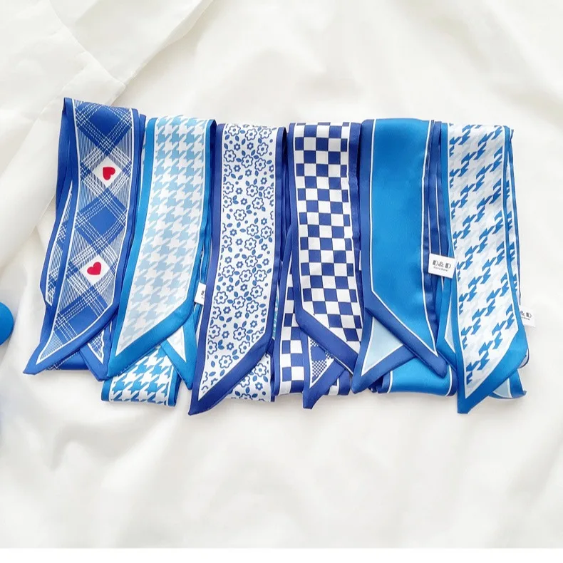Klein blue silk scarf new chec - Bandana Cotton 리뷰 및 가격