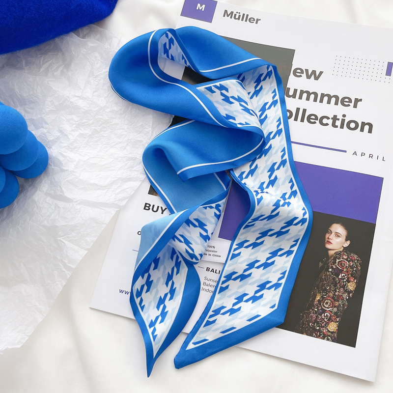 Klein blue silk scarf new chec - Bandana Cotton 리뷰 및 가격