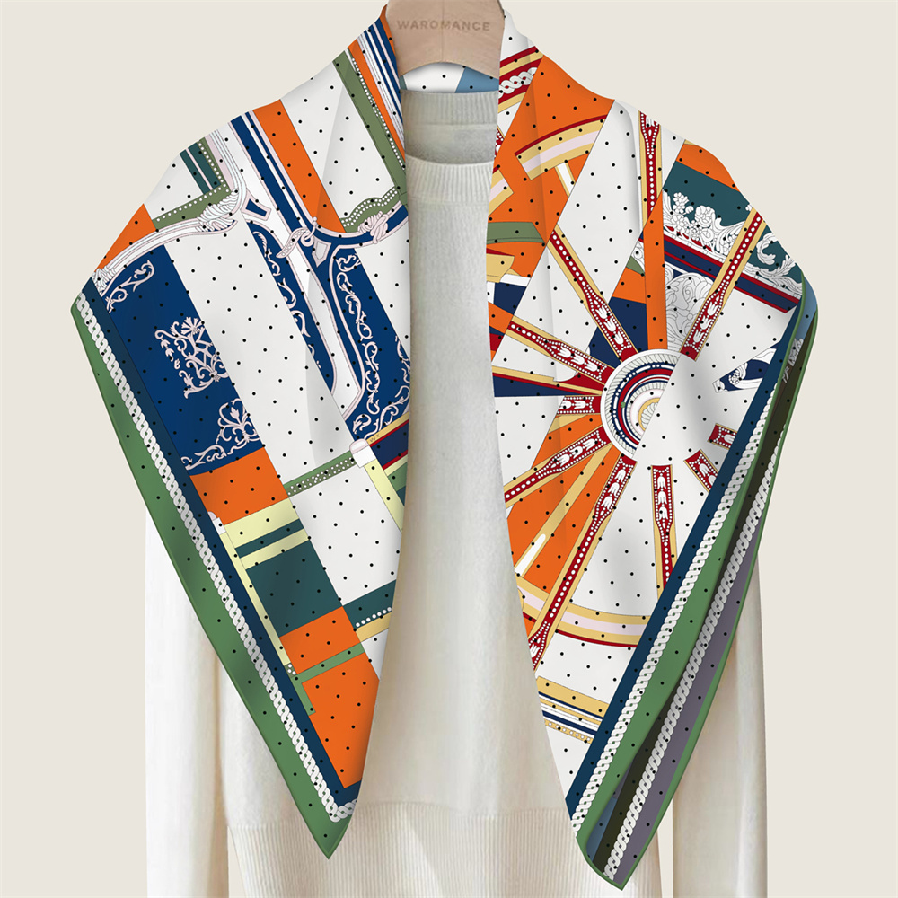 POBING Hand Rolled Twill Silk  - Scarf Silk Square 리뷰 및 가격