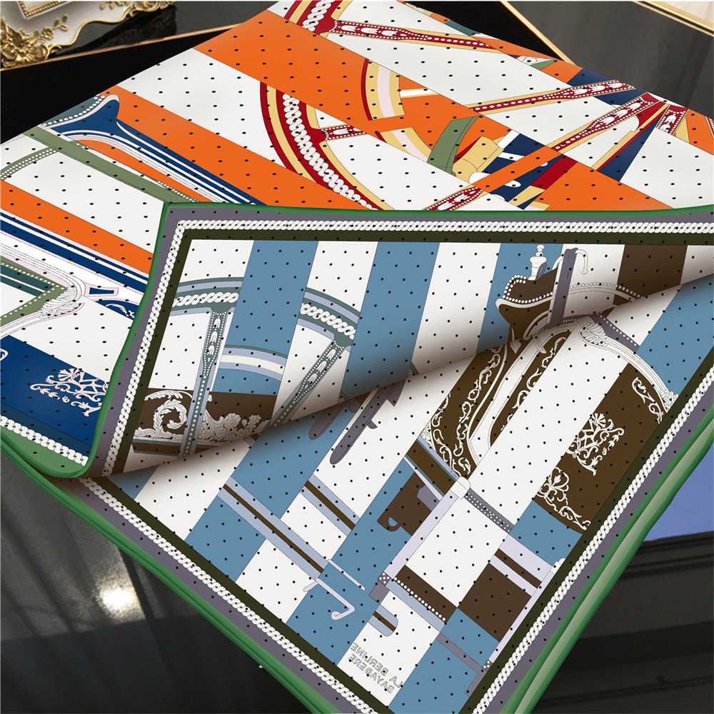 POBING Hand Rolled Twill Silk  - Scarf Silk Square 리뷰 및 가격