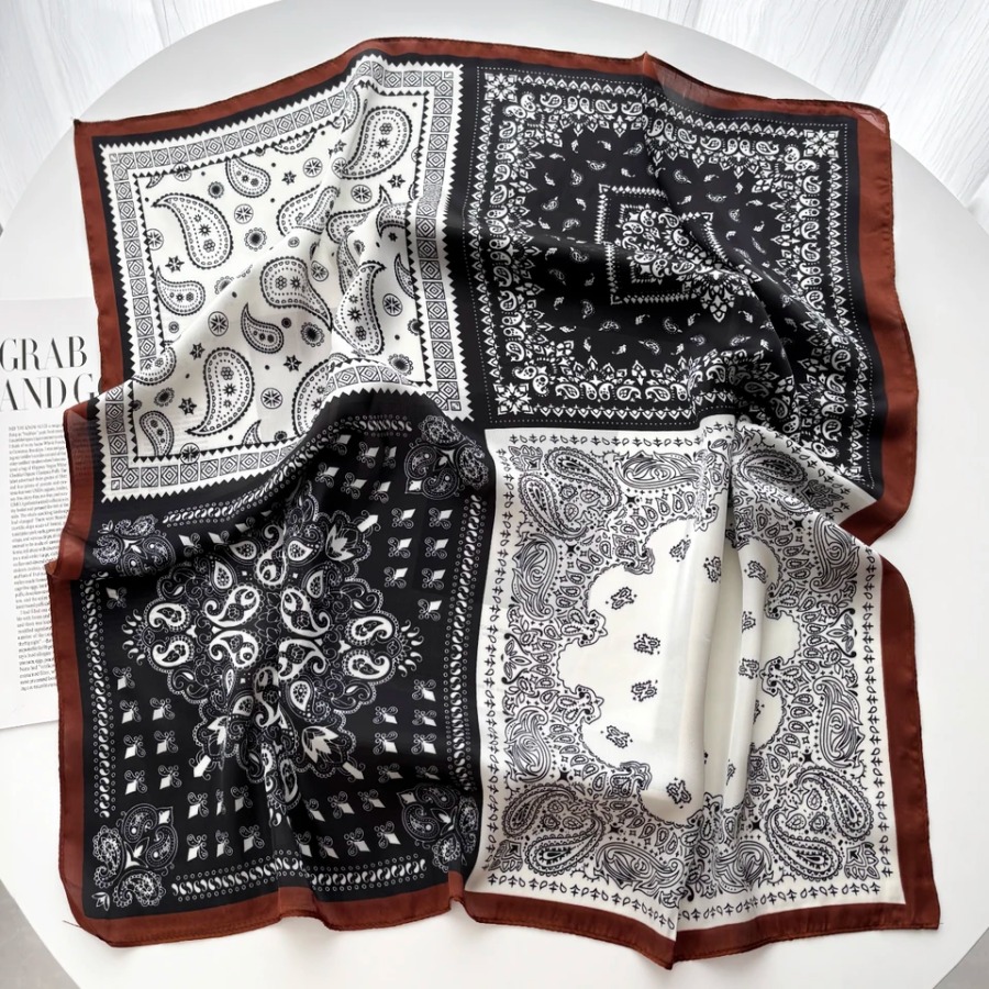 2025 Silk Shawl Square Scarf F - Bandana Cotton 리뷰 및 가격